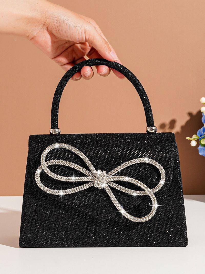 Borsa da sera con fiocco da donna, nuovo design, sensazione di alta qualità_voghion.com