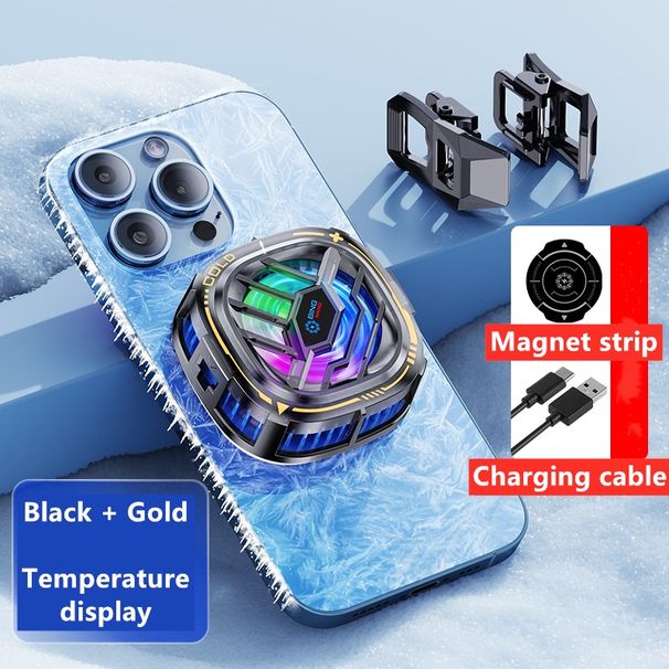 Portable Radiator For Mobile Fan Cell Cooling Plate Phone Cooler With RGB Light_voghion.com