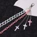 Instagram Style Colorful Waist Acrylic Lollipop Chain, Personalized Trend, Two Color Cross Pants Chain_voghion.com