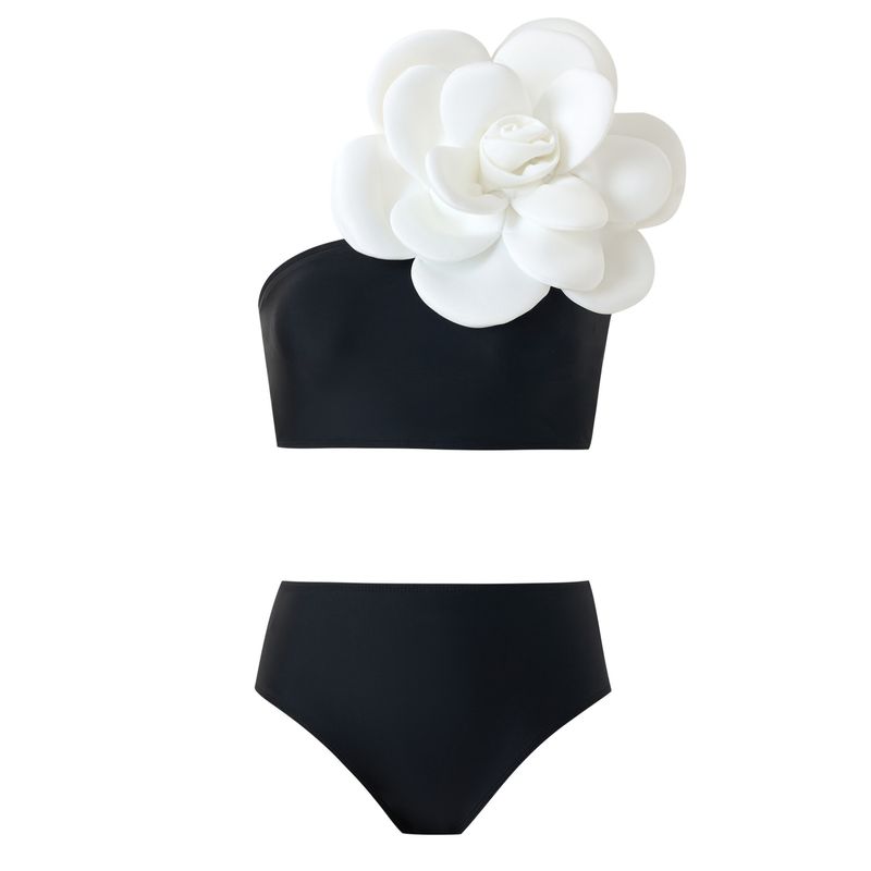 Maillot de bain imprimé pour femme, style rétro, jupe en mousseline couvrant le ventre_voghion.com