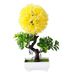 Simulation Baum Gras Ball Blume Indoor Desktop Dekoration Pflanze Heimtextilien Kunststoff grüne Pflanze Topf S-förmigen Löwenmaul_voghion.com