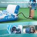 Inflatable Double Lounge Chair Floating Pool Leisure Floating Bed Mesh Backrest Sunshade Lounge Chair Water Bed_voghion.com