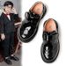 SHLIANG Mode Jungen Schwarze Lederschuhe Weiche Leistung Frühling Herbst Neue Britische Stil Weiche Halbschuhe Schwarz für Uniform Kinder SA126_voghion.com