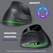 Mouse ergonomico verticale wireless Lefon F35C Bluetooth 4000 DPI 7 pulsanti con OLED Mouse da gioco programmabile per PC_voghion.com
