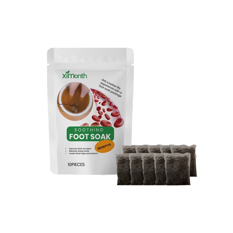 Foot Soaking Foot Bath Bag, Leg Care Foot Soaking Ginger Safflower Foot Bath Powder Herbal Foot Bath Bag_voghion.com