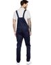 Men's Denim White Bib Pants Slim Fit Trousers Bib Pants_voghion.com