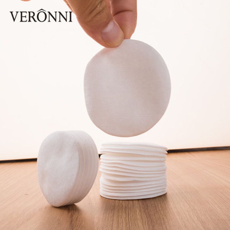 Striscioline per la rimozione del trucco con clip per bordi circolari, in cotone, a doppia faccia, multiuso, ispessite, 80 pezzi/borsa_voghion.com