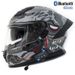 Certyfikowany kask motocyklowy z pełną twarzą, podwójnym wizjerem i Bluetooth – całoroczny kask motocyklowy ABS dla mężczyzn i kobiet_voghion.com