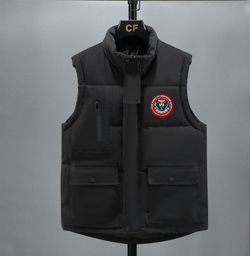 Men's Fashion Brand Simple Small Pattern Y2K Down Cotton Vest Cross Border Vest_voghion.com