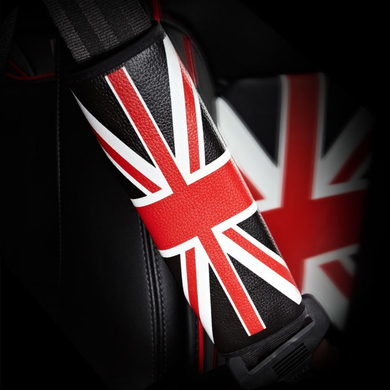 Funda de cinturón de seguridad para automóvil con forma de bandera anti-arroz, versión coreana, versión extendida, funda de hombro suave para automóvil para hombres y mujeres_voghion.com