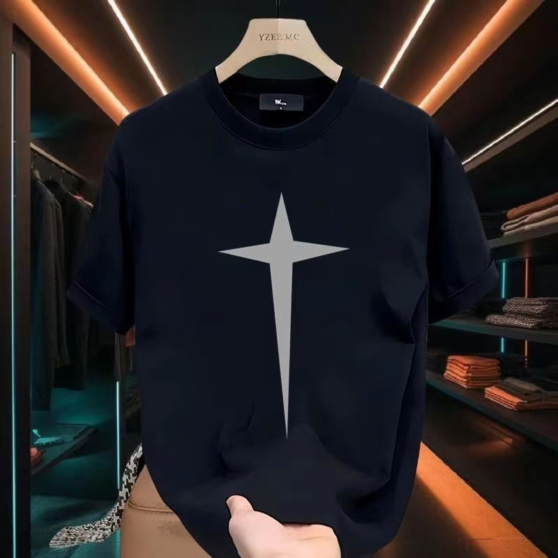 2024Heren Hoogwaardige Ronde Hals Pullover Korte Mouw T-shirt_voghion.com