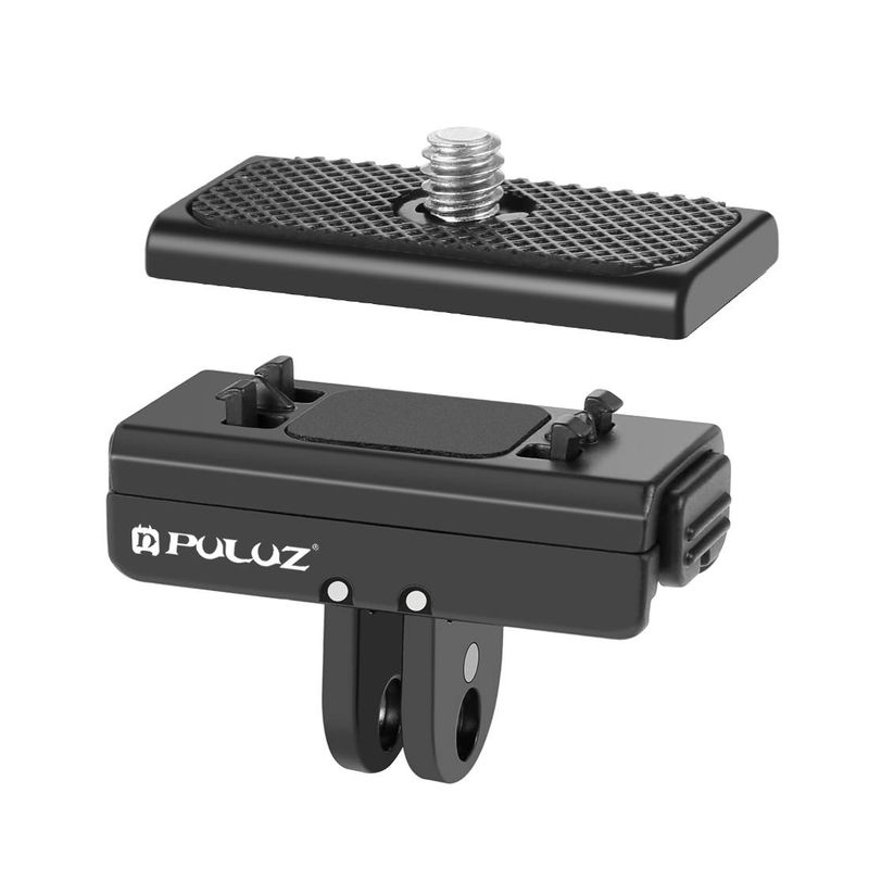 For Insta360 Ace / Ace Pro / X4 PULUZ Magnetic Quick Release Base Mount (svart)_voghion.com