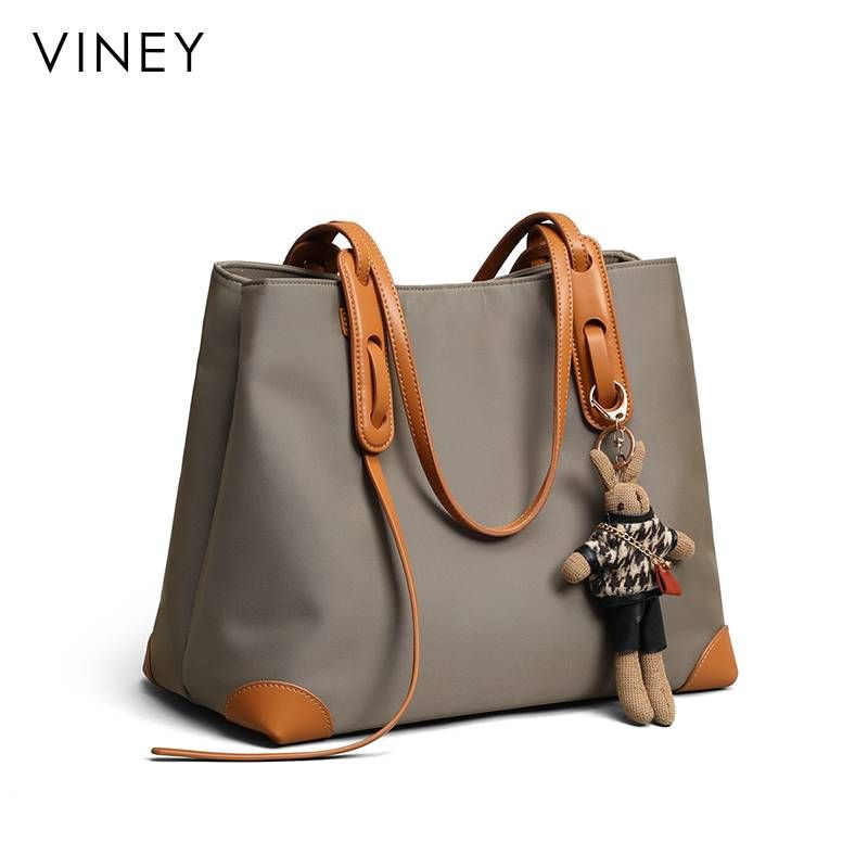 VINEY Bag 2025 Nová taška přes rameno s velkou kapacitou, luxusní stylová velká taška z plátna pro ženy_voghion.com
