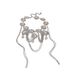 New Flower Water Drop Tassel Exaggerated Bride High-end Sense Chain Fashion Light Luxury Necklace Elegant_voghion.com