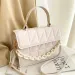 New plain weave womens shoulder fashion chain cross body bag brand designer and wallet small flip top handbag Y241123_voghion.com