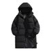 Winter Men, New Thickened Long Cotton Coat For Winter, Unisex Hooded Warm Puffer Jacket_voghion.com