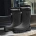 2024 Autumn And Winter Fleece-Lined Drawstring Rain Boots_voghion.com
