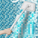 Bathtub Long Handle Trapezoidal Sponge Tile Bathroom Floor Brush Cleaning Magic Tool_voghion.com