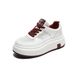 Thick Soled Mesh White For Women, 2025 New Versatile Sports Leisure Shoes, Height Increasing Lace Up Lightweight And_voghion.com