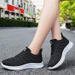 2024 Leisure Soft Sole Sports Breathable Single Flyknit Mesh Running Shoes Female_voghion.com