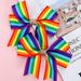 Najlepiej sprzedające się w Europie i Ameryce spinki do włosów dla dzieci w kształcie kokardy z tęczowym prążkiem. Urocze akcesoria do włosów dla dziewczynek._voghion.com