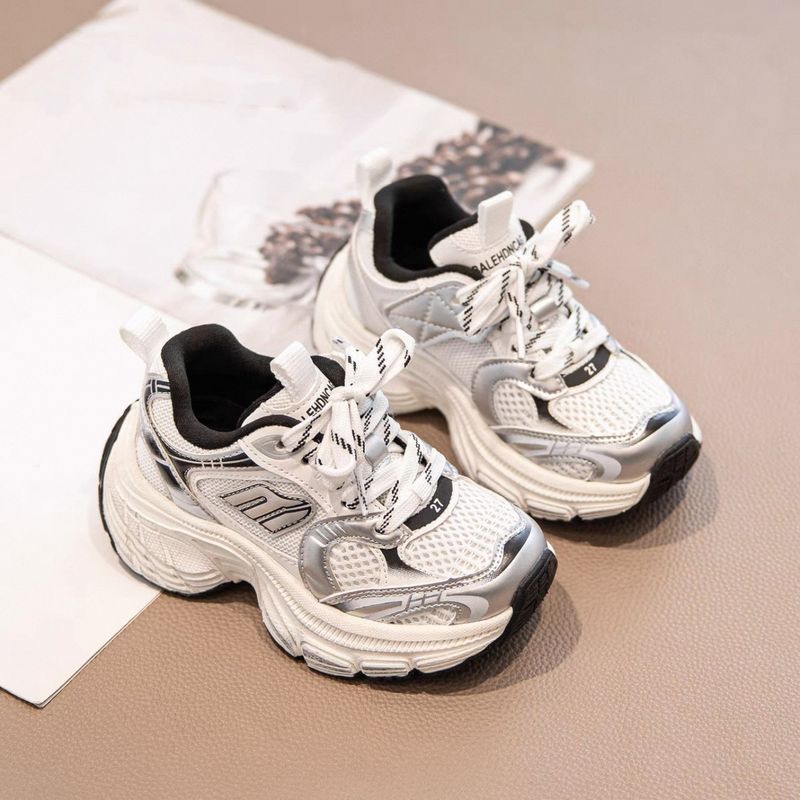 Zapatos deportivos para niños 2025, nuevos zapatos de malla para niños y niñas, zapatos de malla para papá, zapatos para niños grandes, zapatos de primavera para bebés._voghion.com