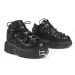 2024 New Punk Style Laces Heel Height 6CM Platform Rock Boots Metal Decoration Womens Sports Shoes T240530_voghion.com