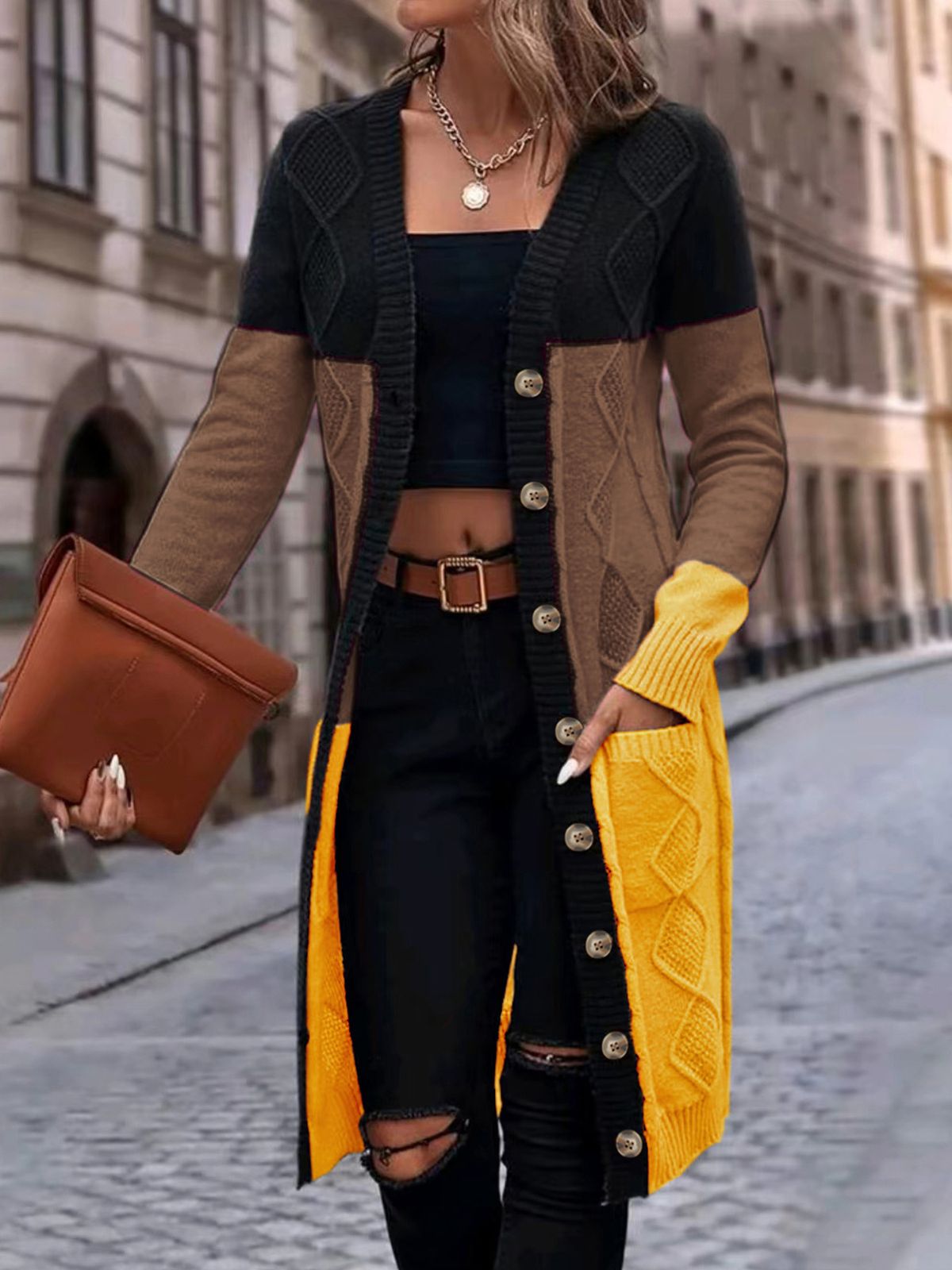 Longline Knit Cardigan – Oversized V-Neck Open Front Sweater For Women (S-XL) | Stylish Layering Essential_voghion.com