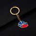Stainless Steel Oil Drop Pendant - Ethnic French Reunion Island Inspired Keychain Ornament_voghion.com