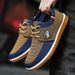 2023 Mens Breathable Canvas Skate Shoes Lace-up, Non-slip, Round Toe, Alphabets Pattern - Perfect for Outdoor Activities_voghion.com