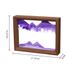 Solid Wood Photo Frame Painting Desktop Hourglass Gift Office Home 3D Quicksand Ornament Craft_voghion.com