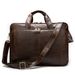 Cowhide Business Briefcase Genuine Leather Shoulder Messenger Bag 17 Inch Computer Portable Briefcase Men_voghion.com