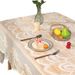 Modern Lace Tablecloth, 150x250cm Rectangle Polyester Table Cover, Cloud Pattern, Slip-Resistant Dining Table Runner_voghion.com