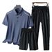 Tredelad issilkekostym för män Fritidsdräkt Trendigt märke löparsport_voghion.com