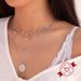 Collana in argento puro S, paillettes rotonde in rame da donna, minimalista e cool, famosa su Internet, stesso stile, temperamento Ins,_voghion.com