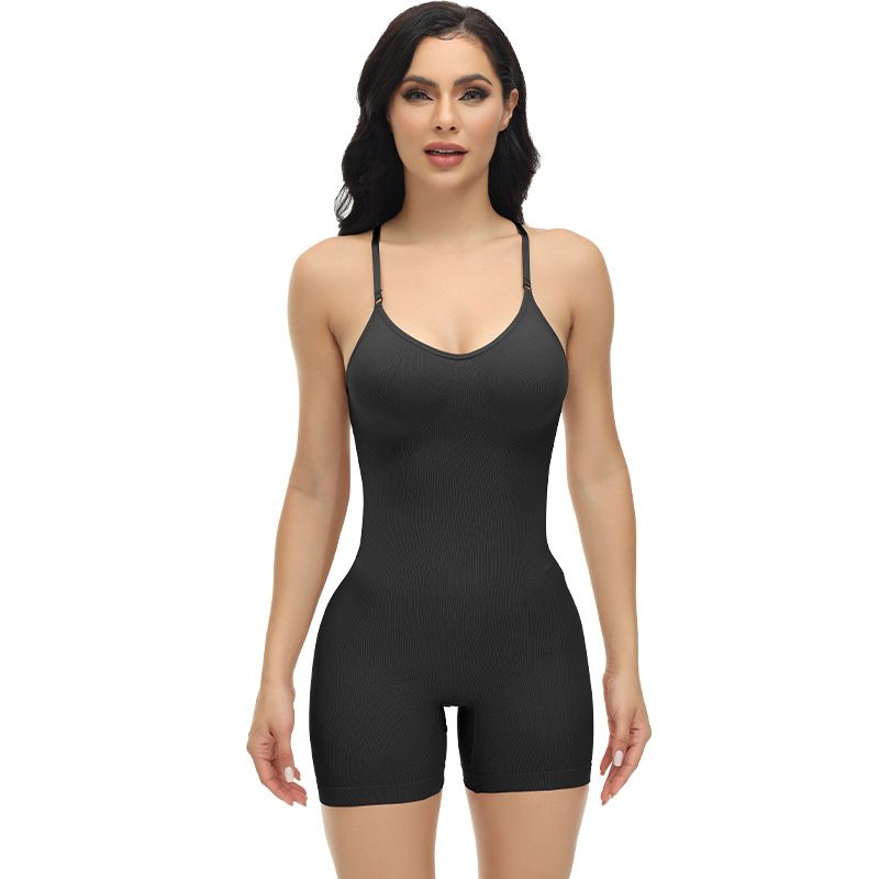 Seamless One-piece Shapewear Women's Belly Controlling Buttocks Shaping Shaping Underwear Stretch Slimming Body Corset_voghion.com