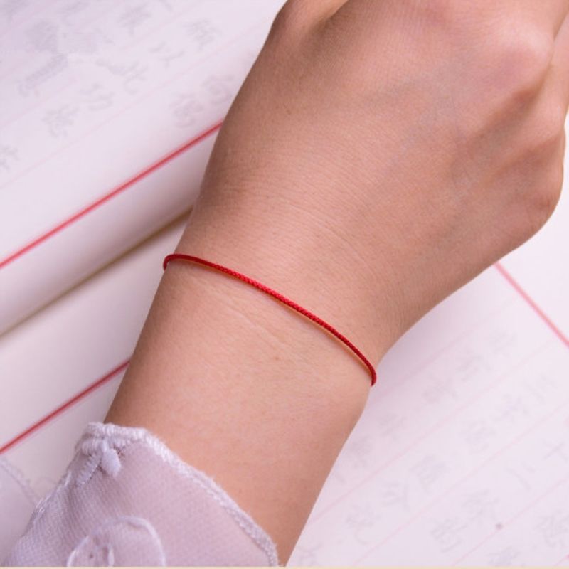 Woven Red String Protective Bracelet Hand Rope Men Women Anklet For Students And Couples Simple Creative Gift_voghion.com