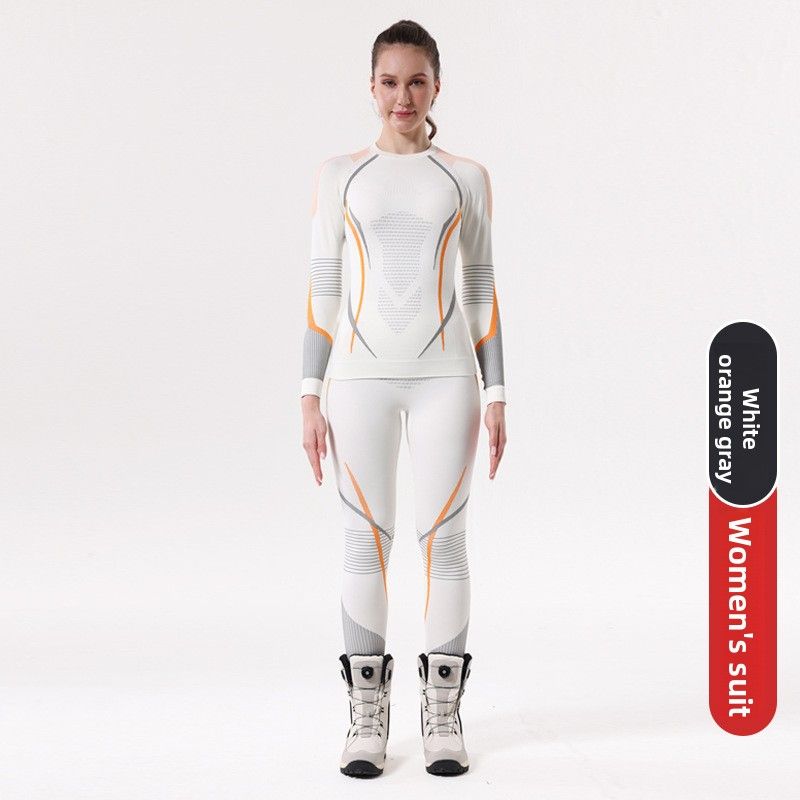 Outdoor Autumn Winter Quick-Dry Ski Suit Underwear Set For Women Sports Tight-Fitting Moisture-Wicking Compression_voghion.com