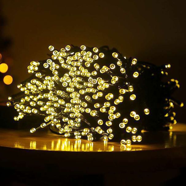 Solar-LED-Lichterkette für den Außenbereich, wasserdicht, mit Blasenkugeln und Sternen, für Garten, Terrasse, Weihnachten, Party-Dekoration_voghion.com