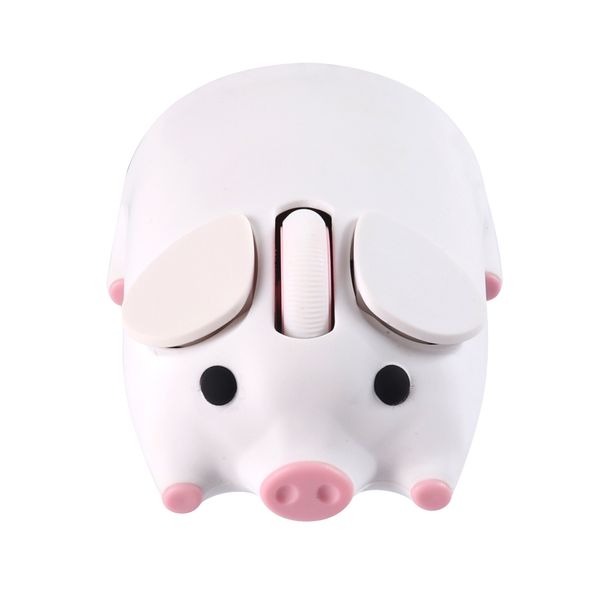 Mouse wireless Bluetooth 2.4G a doppia modalità, aspetto da maiale, impugnatura comoda, leggero, carino, per ufficio, regalo per giochi._voghion.com