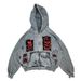 American Street Retro Y2K Unisex Devil 3D-geprinte patch, zware losse capuchontrui_voghion.com
