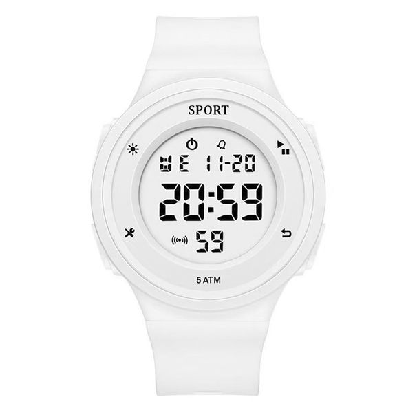 Simple And Minimalist Running Night Light Children's Electronic Watch Timing Multifunctional Primary And Secondary School Student Electronic Watch Fo_voghion.com
