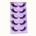 New Transparent Stem Fox Series False 5 Pairs Set Daily Makeup Stage Curling Slanted Cat Eye Eyelashes_voghion.com