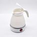 Mini bouilloire pliable 220 V 0,6 L Chauffe-eau portable 600 W Bouilloire électrique à compression en silicone Bouilloire domestique facile à transporter_voghion.com