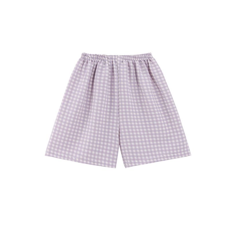 Printed shorts 2024 new pajama for girls cartoon girl loose cloud cotton home casual cute pants summer_voghion.com