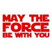 Adesivo riflettente per auto, che la forza sia con te, lettere inglesi, adesivo per lunotto posteriore_voghion.com