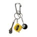 Portachiavi con moschettone minimalista con mini metro a nastro e strumenti: elegante accessorio utile per borse e chiavi_voghion.com