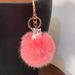 Alloy Hairball Inlaid Diamond Unicorn Rose Gold Keychain Animal Car Bag Pendant Personalized Plush Gift_voghion.com