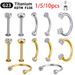 1/5/10 pezzi G23 Piercing in titanio Labret Stud Piercing al labbro Naso Kit Sopracciglio C Rod Gioielli per il corpo ASTM-F136 Orecchino per cartilagine_voghion.com