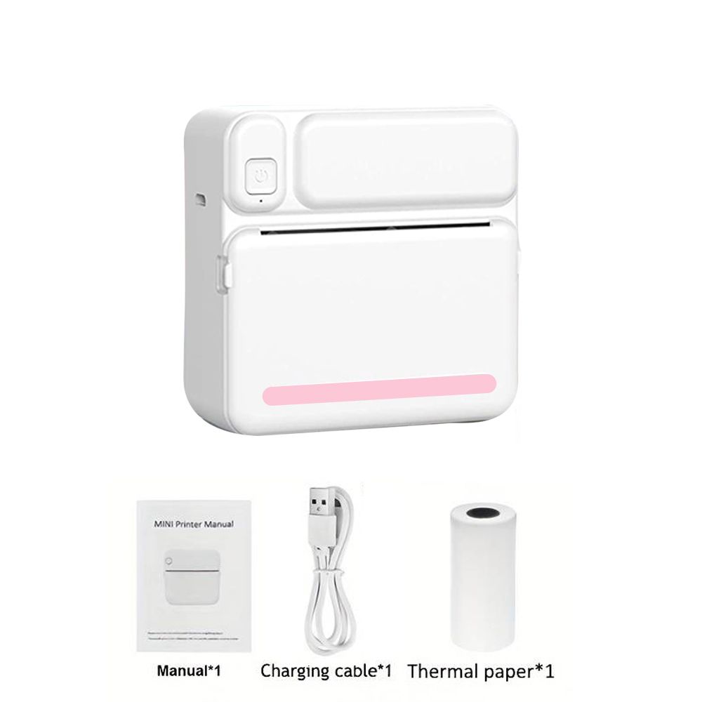Mini pisač, pametni džepni termalni pisač bez tinte za iOS i Android, bežični prijenosni pisač računa za bilješke i podsjetnike za fotografije_voghion.com